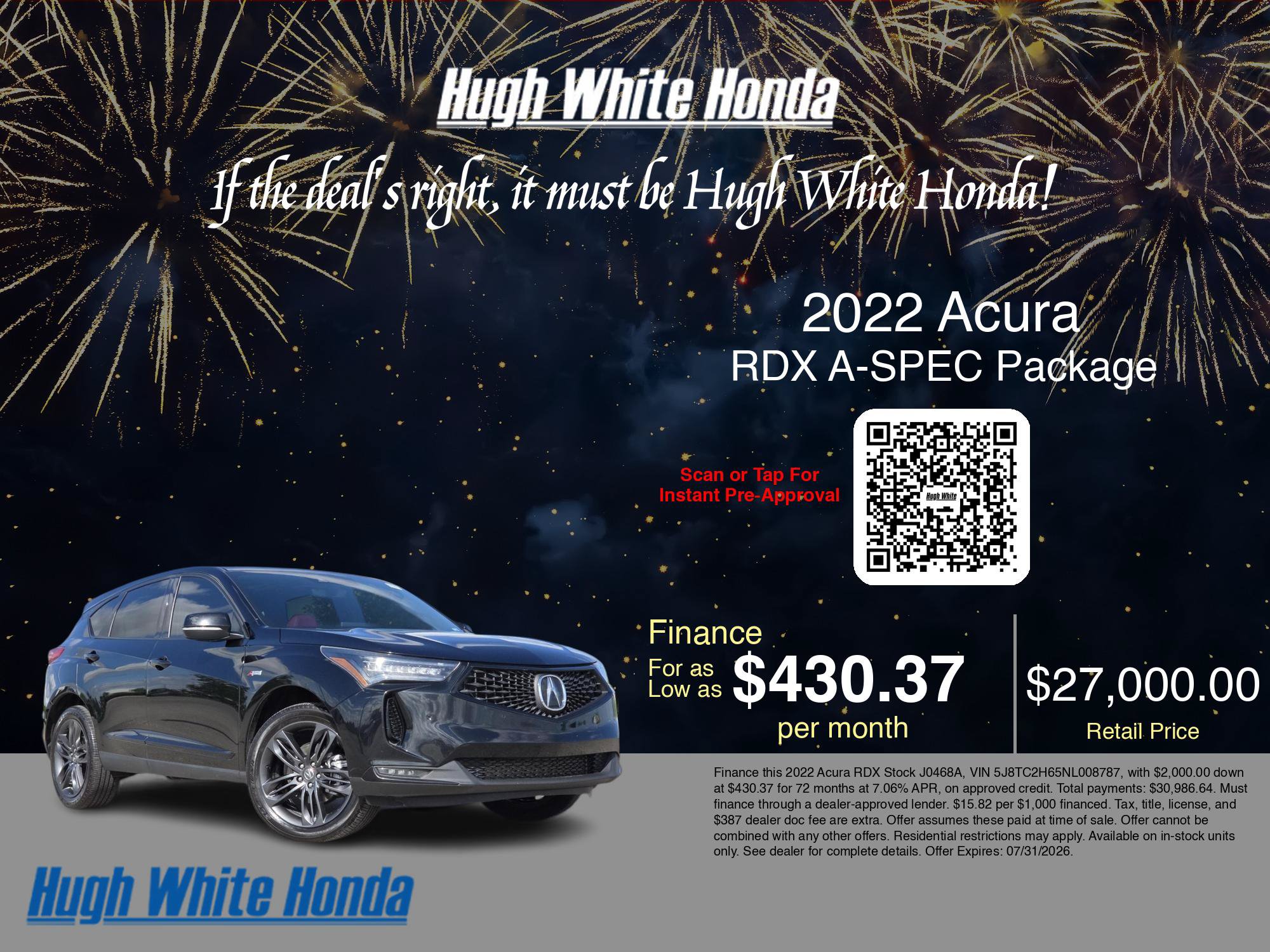 Used 2022 Acura RDX A-Spec AWD/4WD image 3