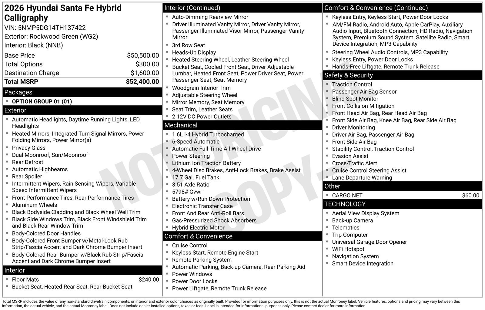 New 2026 Hyundai Santa Fe Calligraphy AWD/4WD image 29
