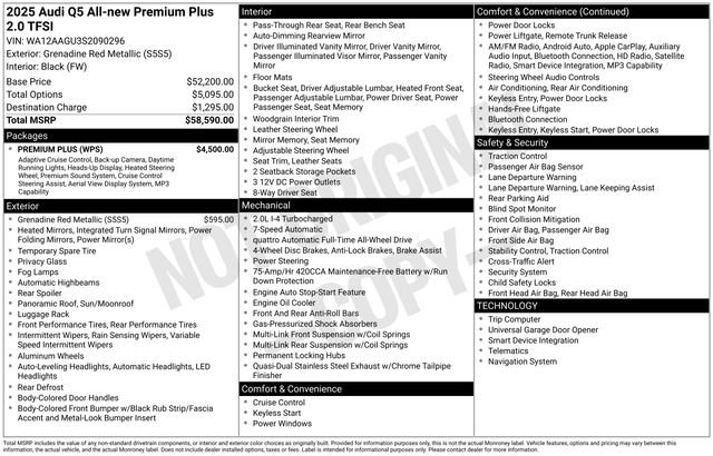 Certified 2025 Audi Q5 Premium Plus w/ Premium Plus AWD/4WD image 2
