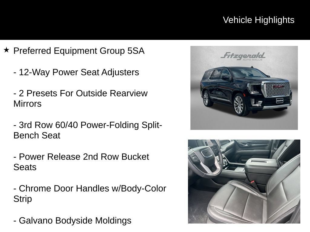 Used 2024 GMC Yukon Denali w/ Advanced Technology Package AWD/4WD image 9