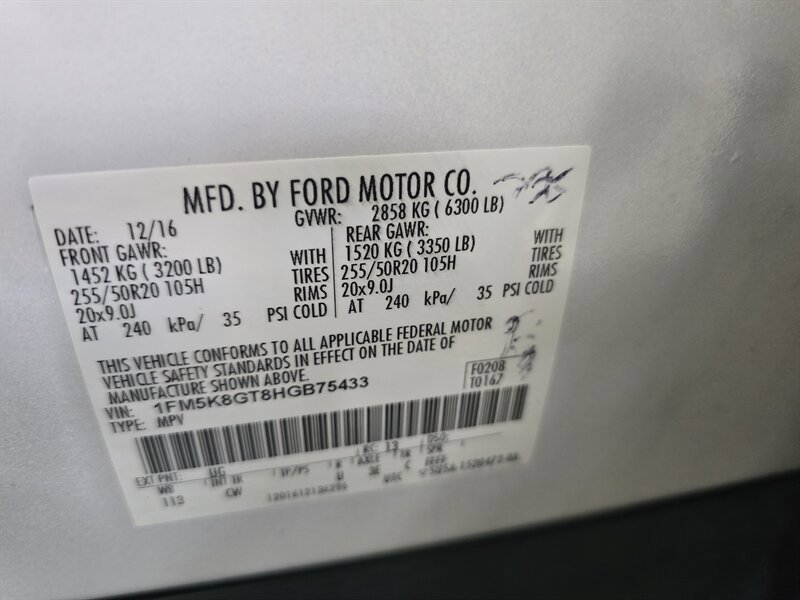 Used 2017 Ford Explorer Sport w/ Equipment Group 401A AWD/4WD image 48