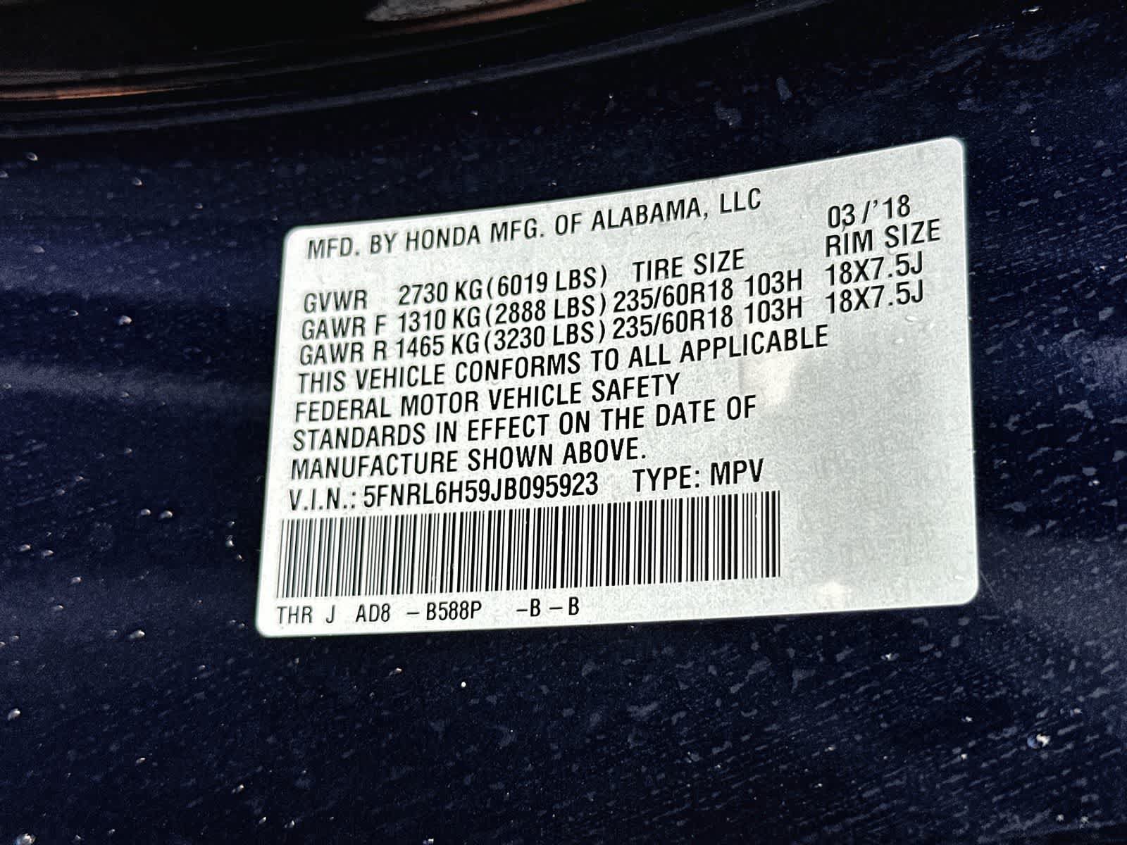 Used 2018 Honda Odyssey EX image 24