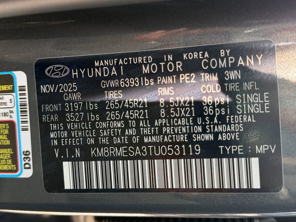 New 2026 Hyundai Palisade Calligraphy image 25