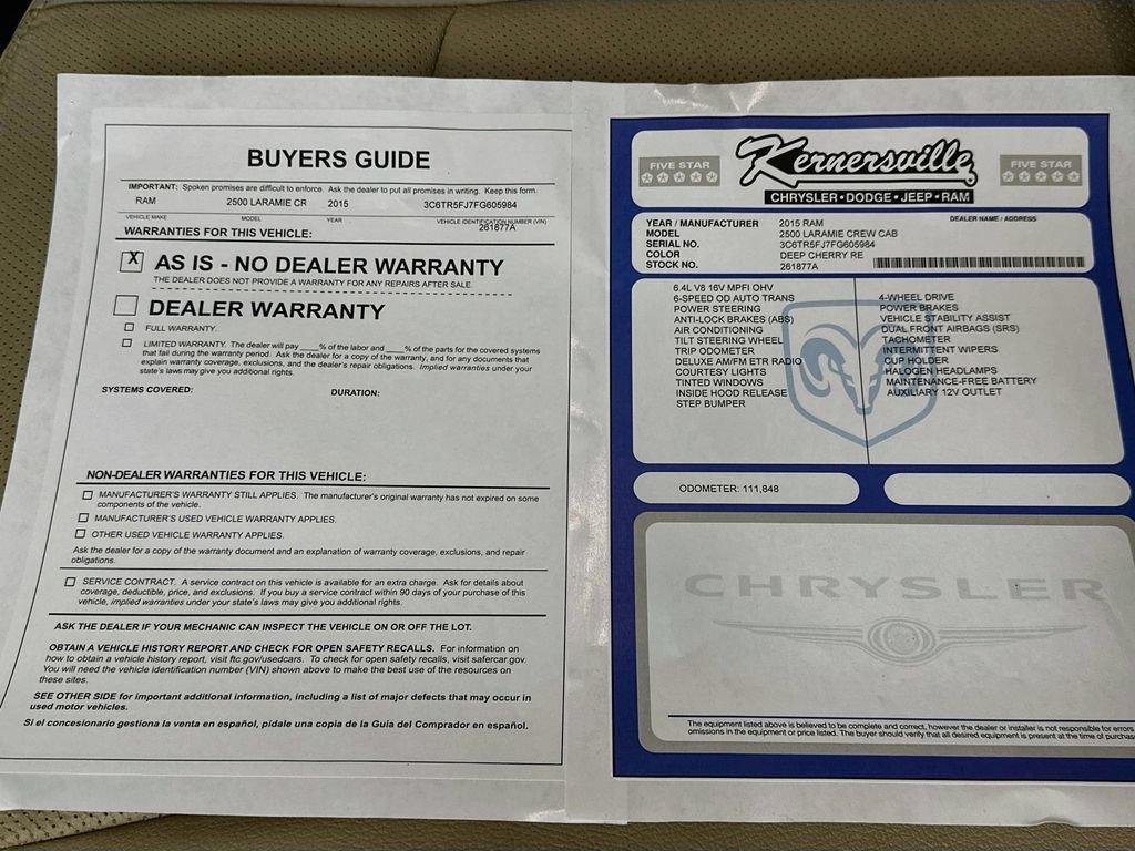 Used 2015 RAM 2500 Power Wagon Laramie AWD/4WD image 36