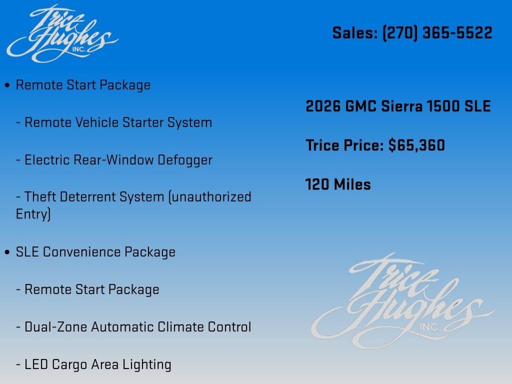 New 2026 GMC Sierra 1500 SLE AWD/4WD image 7