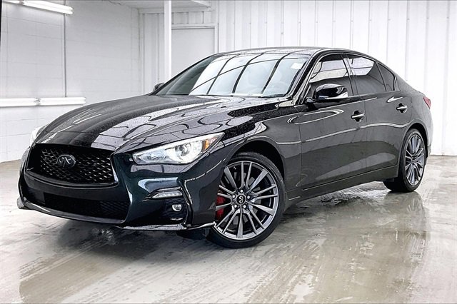 Certified 2024 INFINITI Q50 Red Sport 400 w/ Black Opal Edition image 2