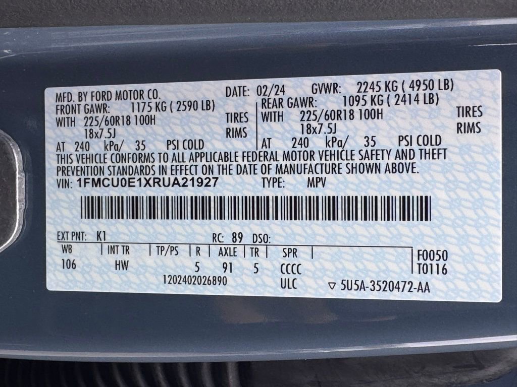 Used 2024 Ford Escape SE FWD image 44