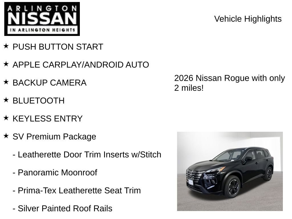 New 2026 Nissan Rogue SV w/ SV Premium Package image 7