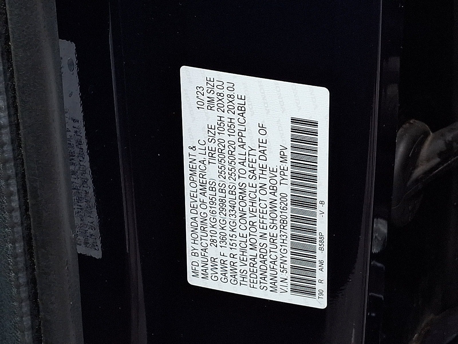 Certified 2024 Honda Pilot Sport image 26