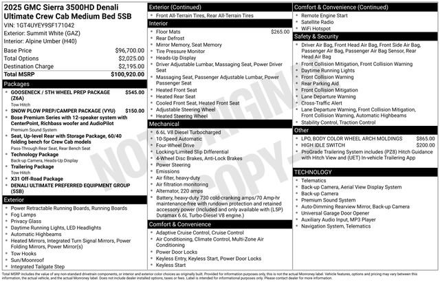 Used 2025 GMC Sierra 3500 Denali Ultimate image 38