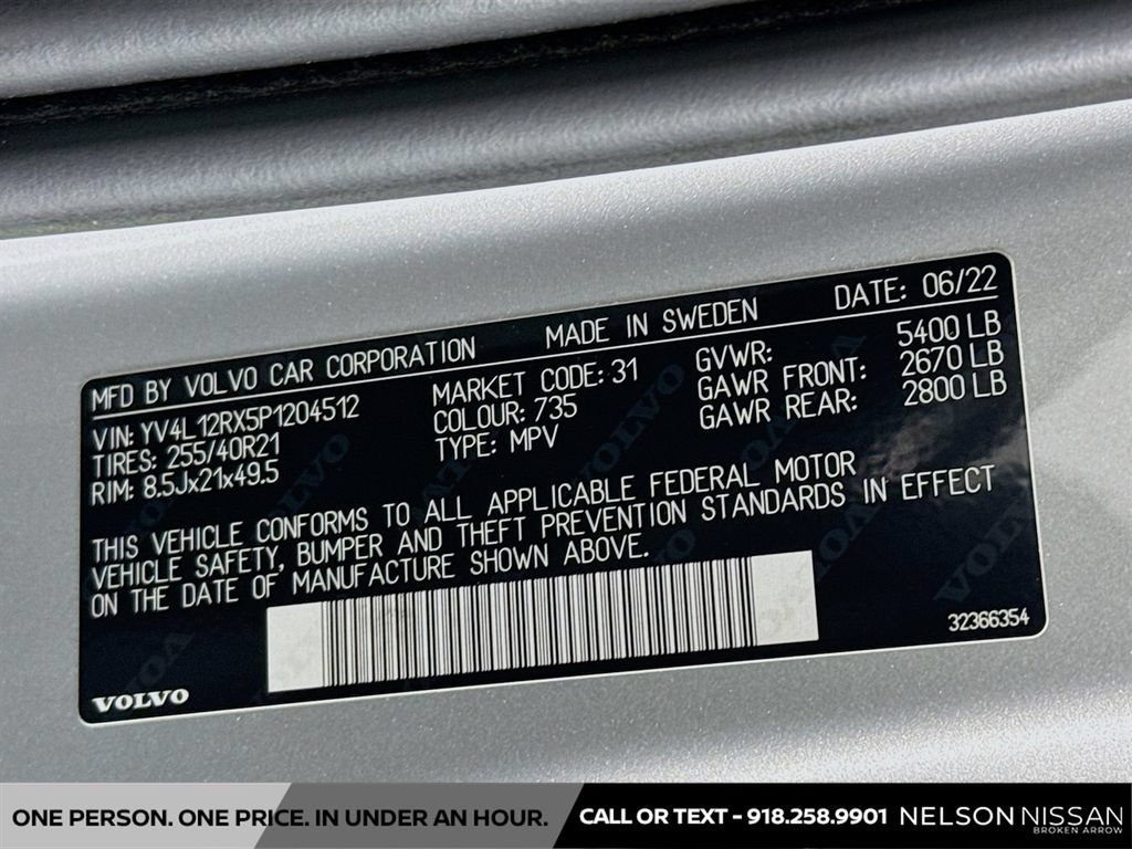 Used 2023 Volvo XC60 B5 Ultimate w/ Climate Package AWD/4WD image 34