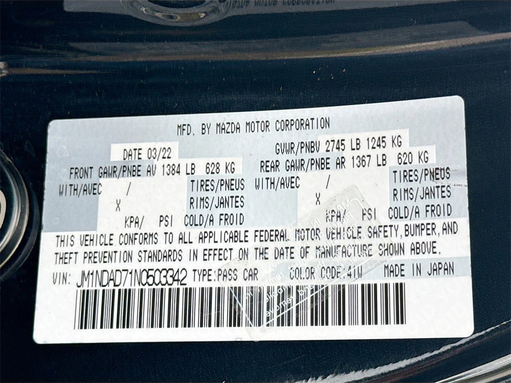 Used 2022 MAZDA MX-5 Miata Grand Touring image 35