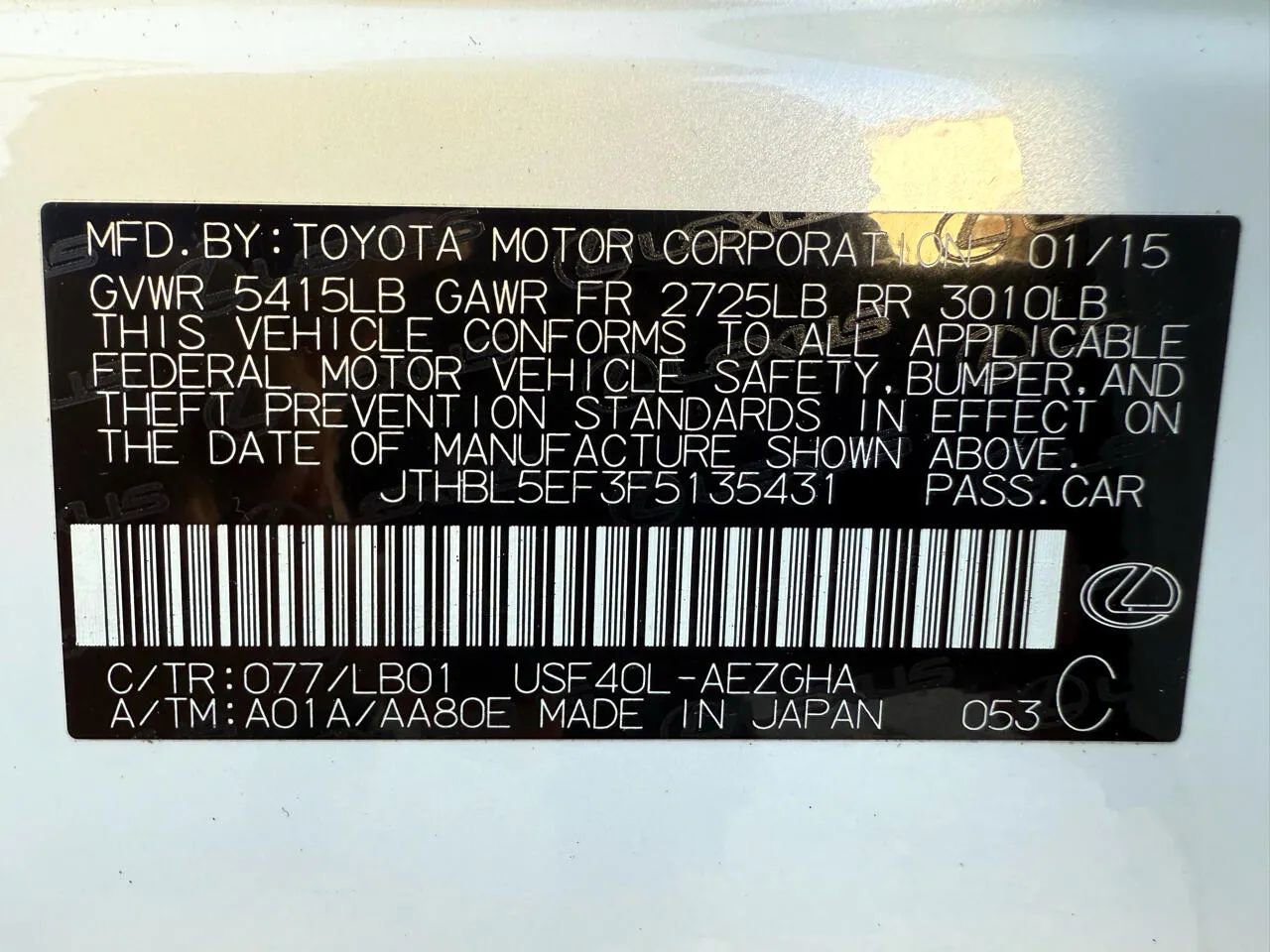 Used 2015 Lexus LS 460 w/ Comfort Package image 44