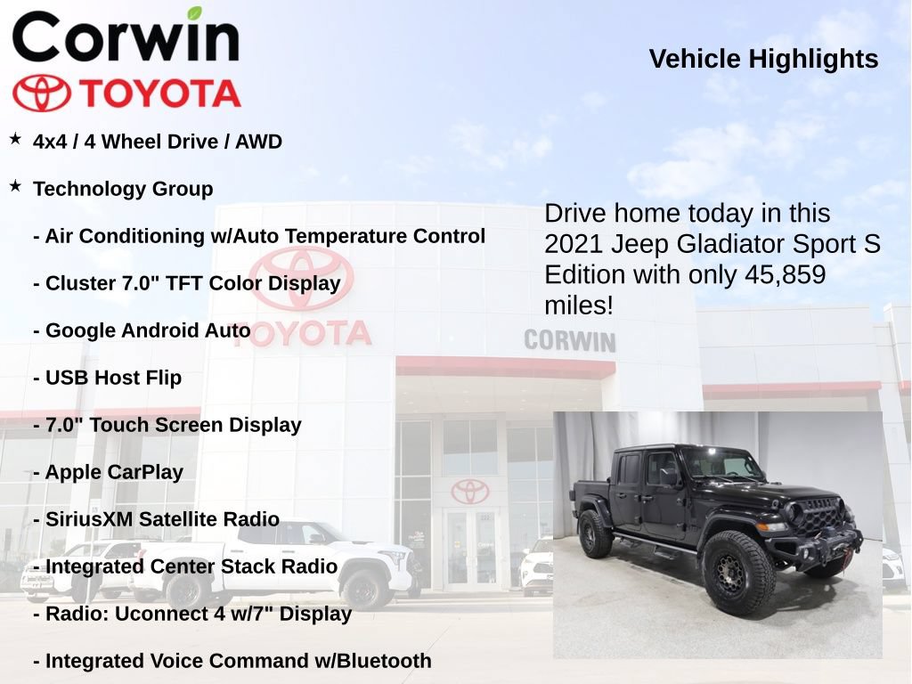 Used 2021 Jeep Gladiator Sport AWD/4WD image 7