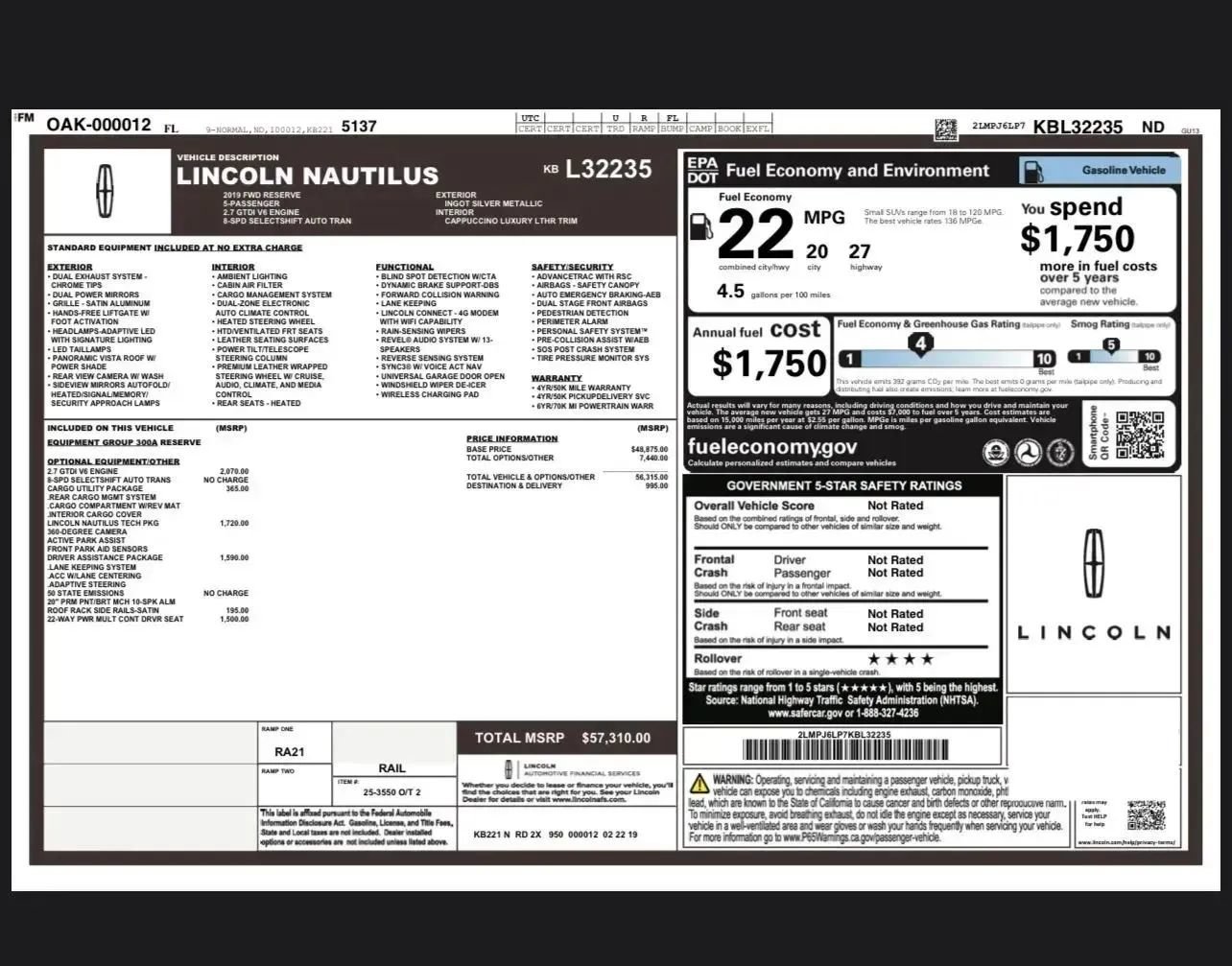 Used 2019 Lincoln Nautilus Reserve FWD image 4