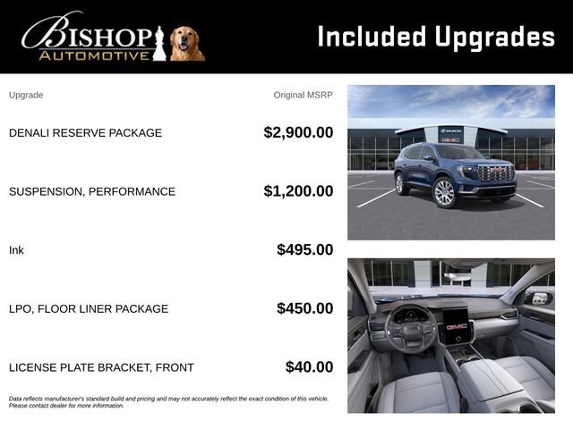 New 2027 GMC Acadia Denali w/ Denali Reserve Package AWD/4WD image 3