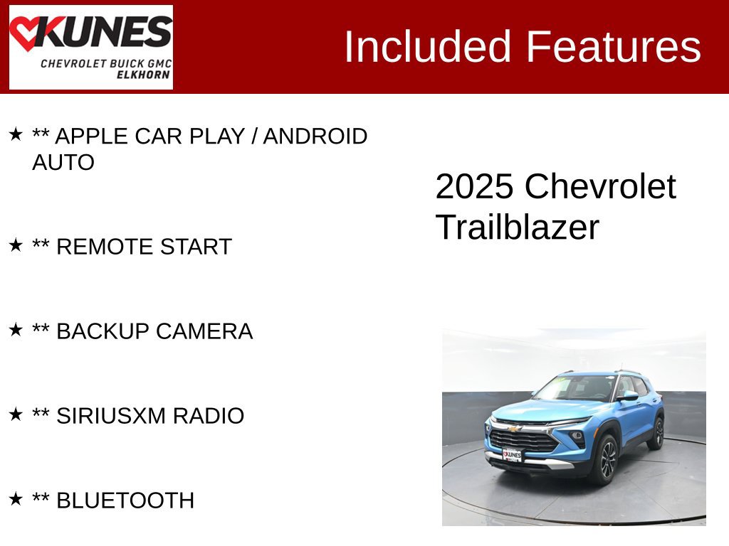 Used 2025 Chevrolet TrailBlazer LT AWD/4WD image 2