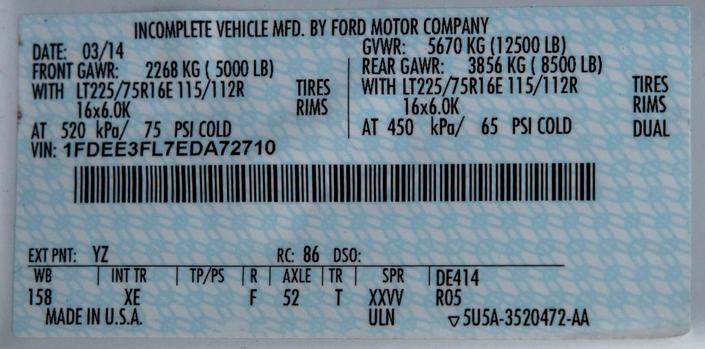 Used 2014 Ford E-350 and Econoline 350 Super Duty RWD image 26