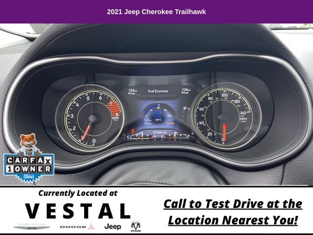 Used 2021 Jeep Cherokee Trailhawk AWD/4WD image 15