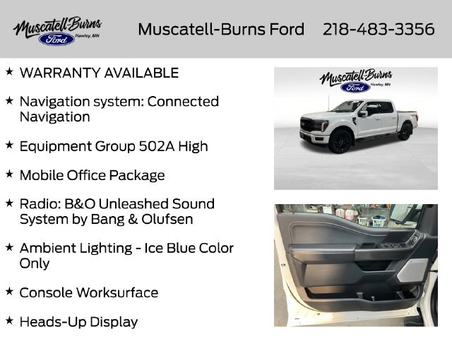 Used 2025 Ford F150 Lariat w/ Equipment Group 502A High AWD/4WD image 16