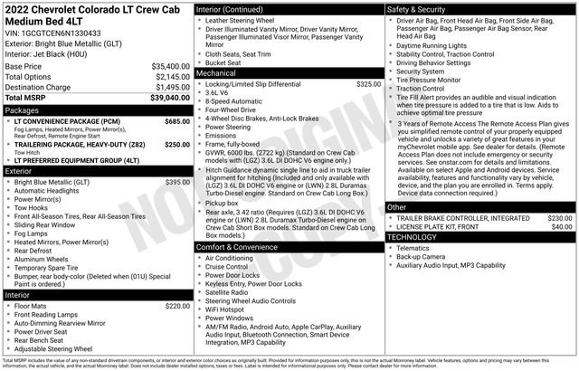 Used 2022 Chevrolet Colorado LT w/ LT Convenience Package image 5