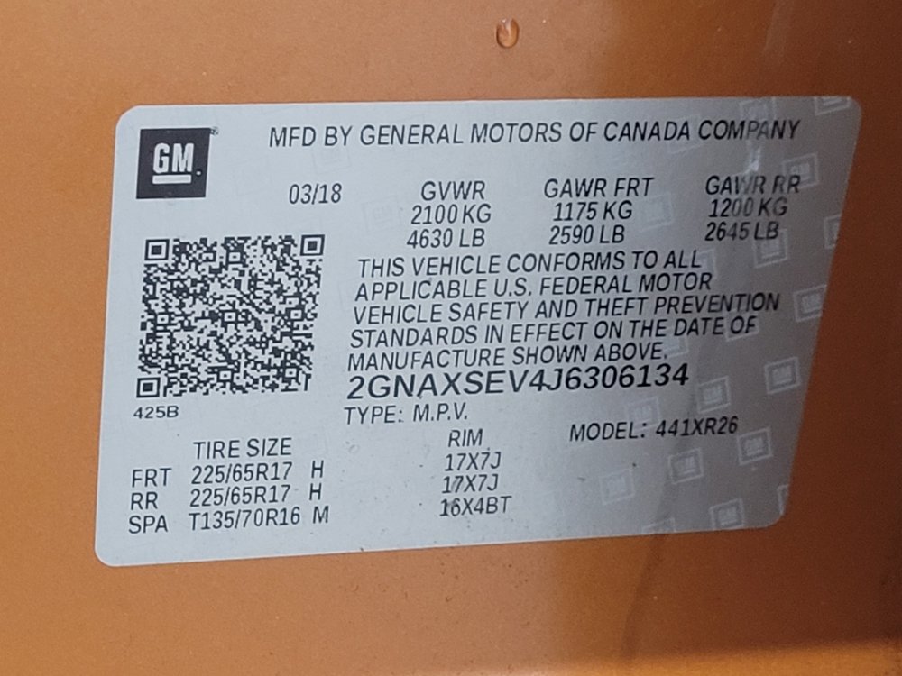Used 2018 Chevrolet Equinox LT AWD/4WD image 33