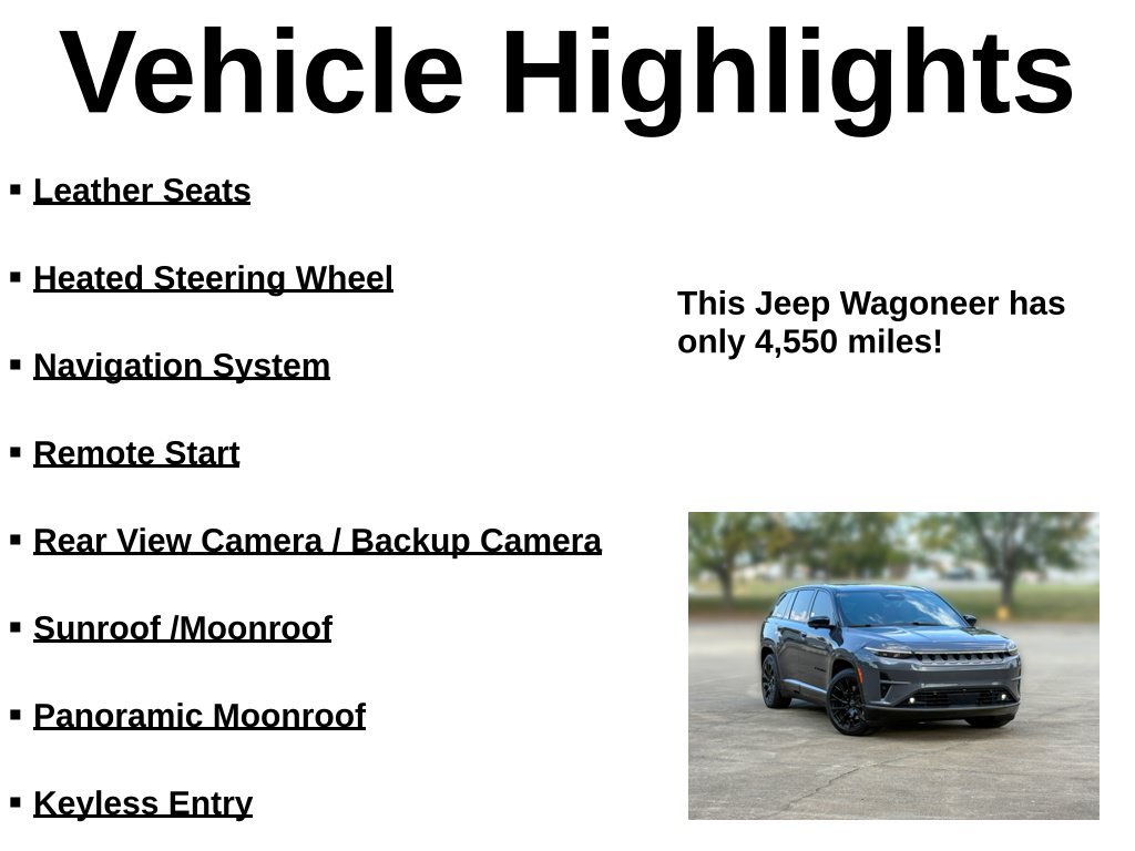Used 2024 Jeep Wagoneer Launch Edition AWD/4WD image 37