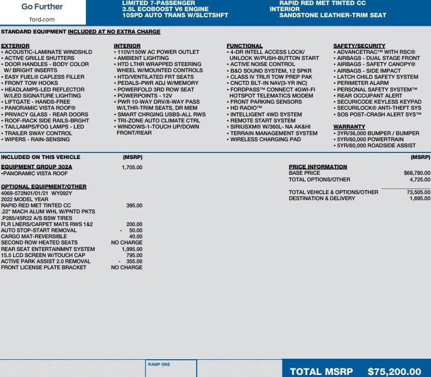 Used 2022 Ford Expedition Max Limited image 3