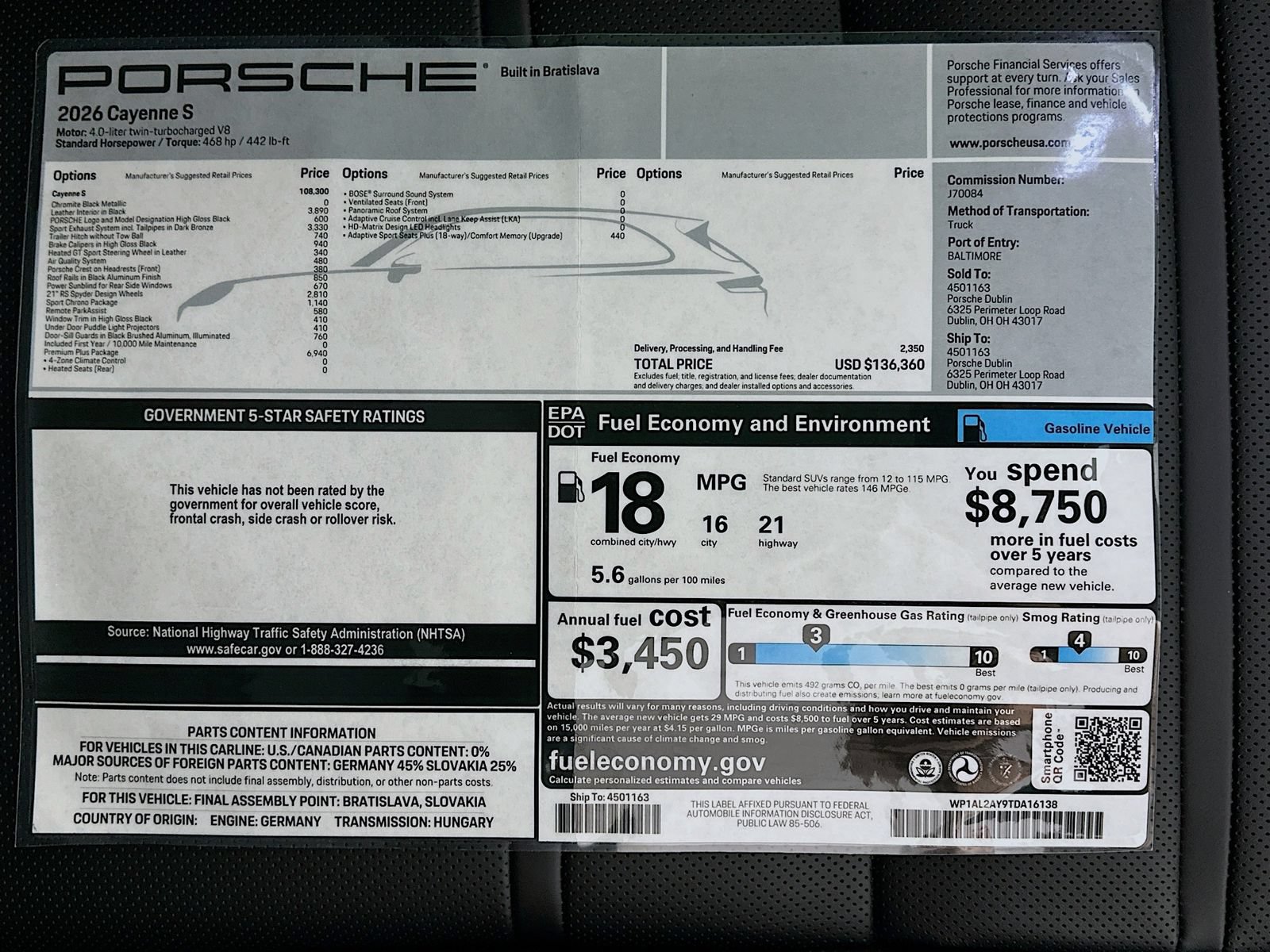 New 2026 Porsche Cayenne S AWD/4WD image 47