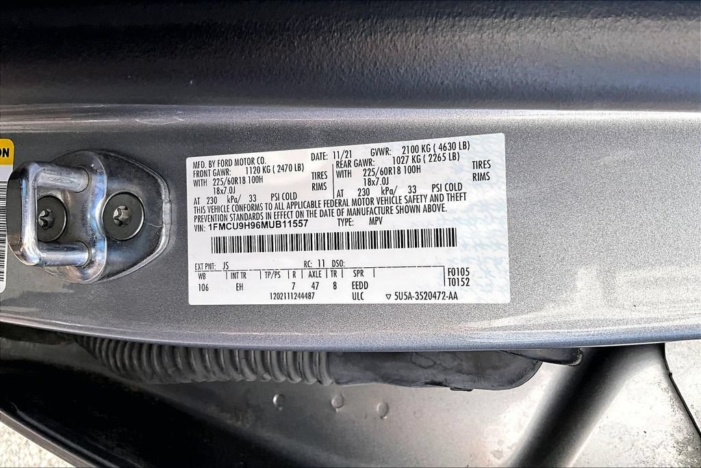 Used 2021 Ford Escape SEL w/ Technology Package AWD/4WD image 14