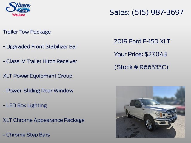 Used 2019 Ford F150 XLT w/ Equipment Group 302A Luxury AWD/4WD image 22