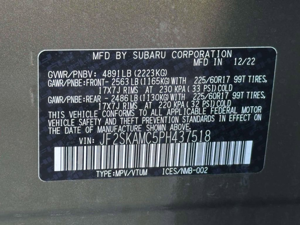Certified 2023 Subaru Forester Wilderness AWD/4WD image 16