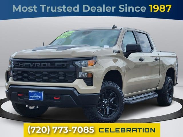 Used 2023 Chevrolet Silverado 1500 Custom Trail Boss w/ LPO, Dark Essentials Package AWD/4WD image 1