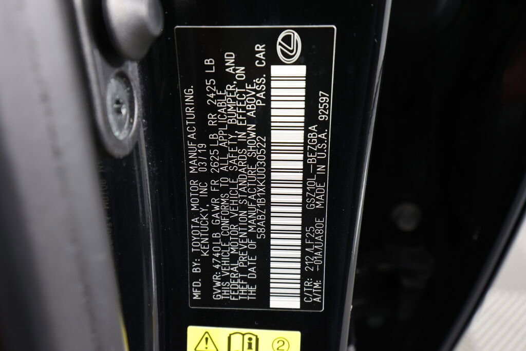 Used 2019 Lexus ES 350 F Sport w/ Accessory Package 2 FWD image 40