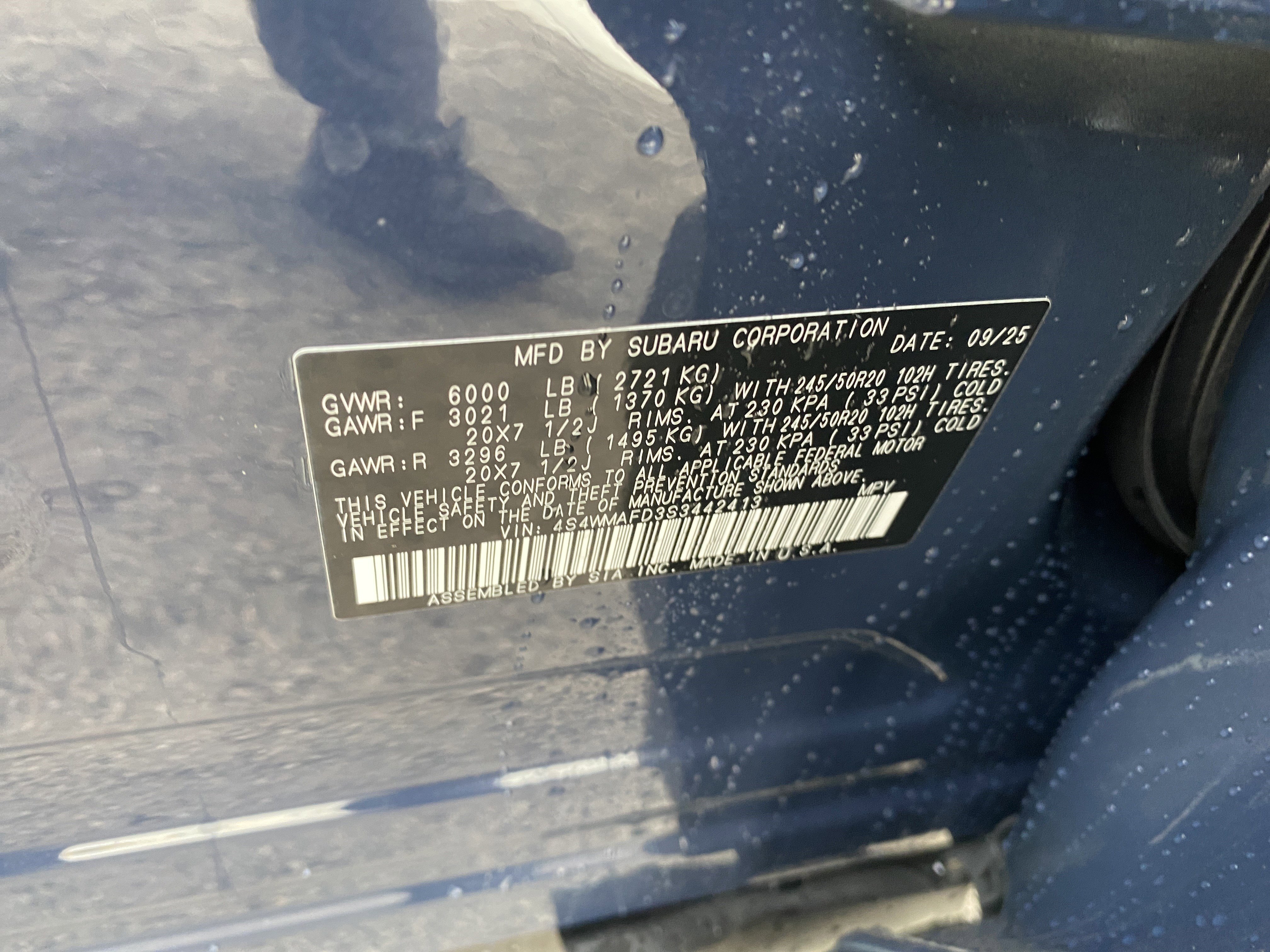 New 2025 Subaru Ascent Onyx Edition image 27