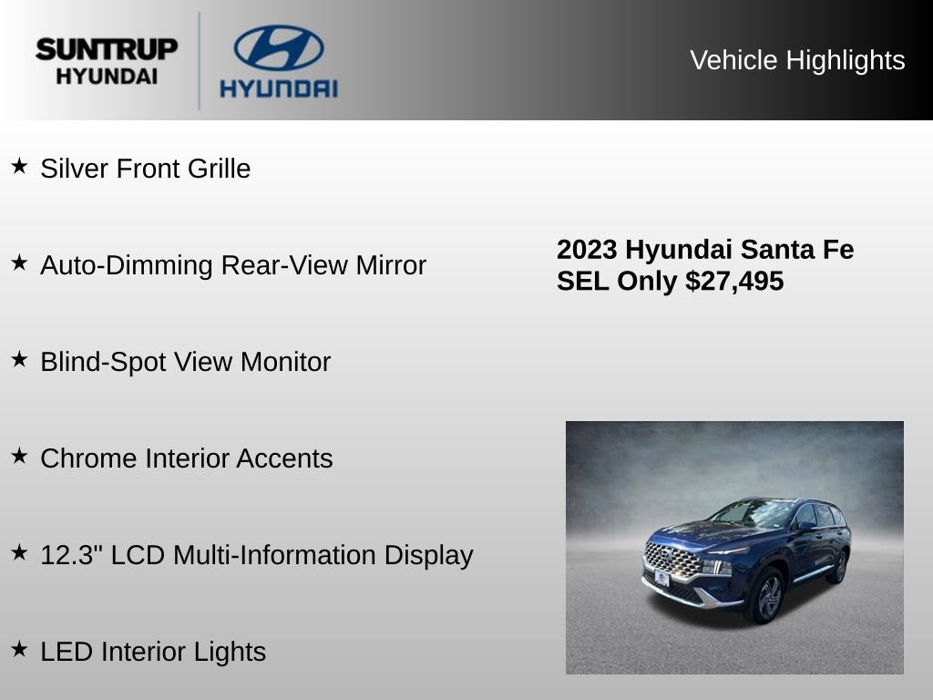 Used 2023 Hyundai Santa Fe SEL w/ Premium Package AWD/4WD image 30