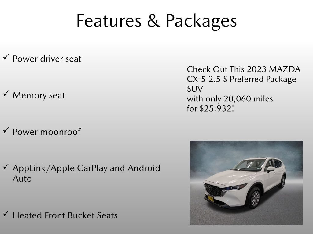 Certified 2023 MAZDA CX-5 AWD 2.5 S image 4