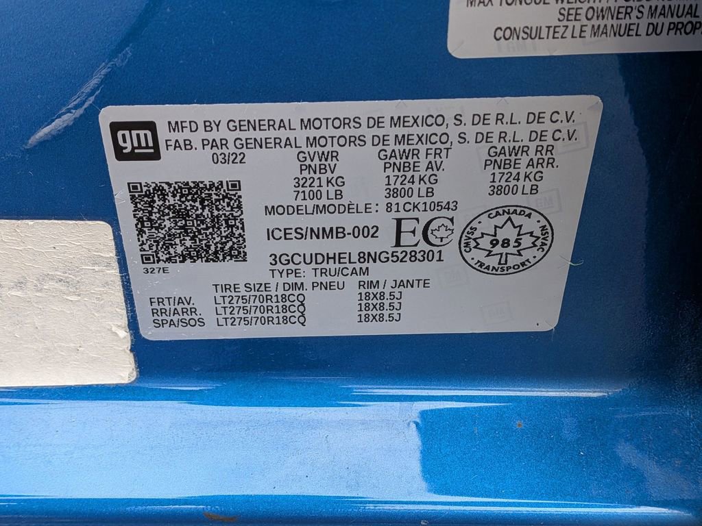 Used 2022 Chevrolet Silverado 1500 ZR2 w/ Technology Package image 12