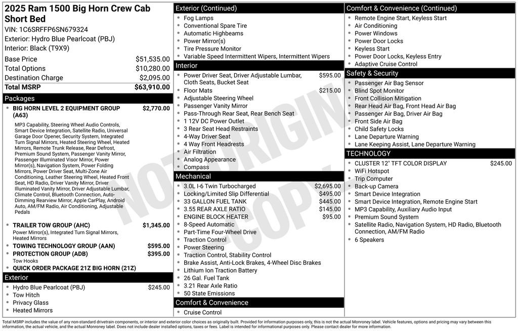 Used 2025 RAM 1500 Big Horn AWD/4WD image 37