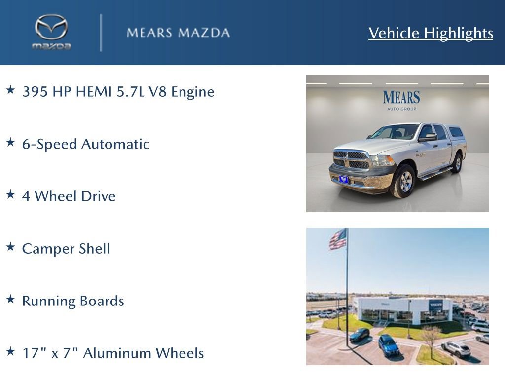 Used 2014 RAM 1500 4x4 Crew Cab w/ Exterior Appearance Group image 2