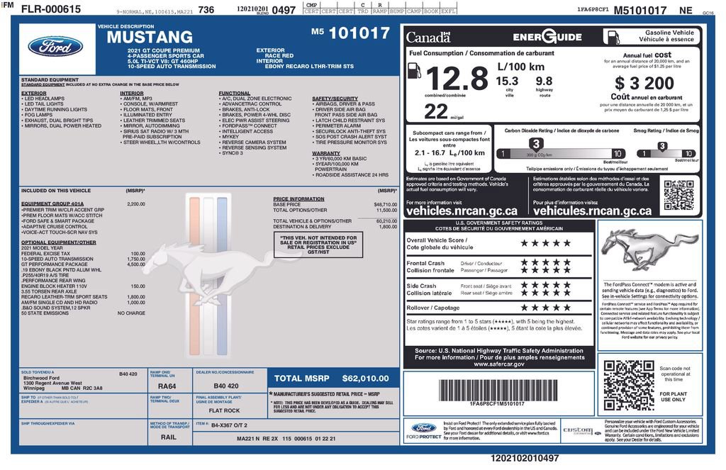 Used 2021 Ford Mustang GT Premium w/ GT Performance Package image 54