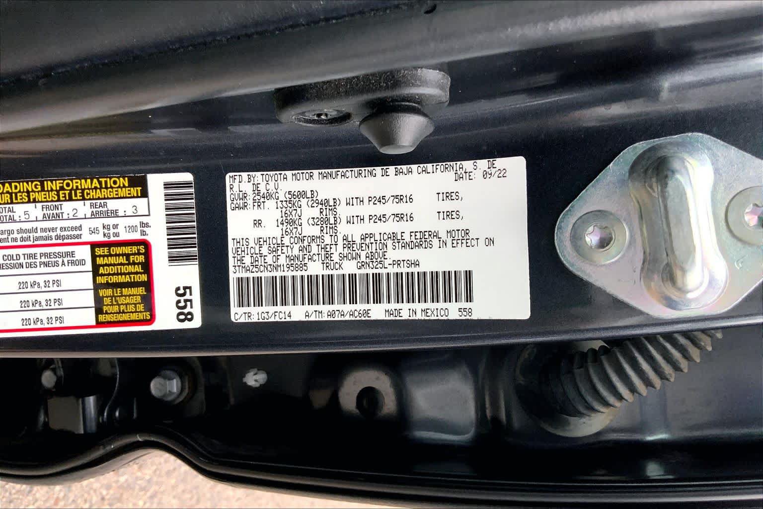 Used 2022 Toyota Tacoma SR5 RWD image 34