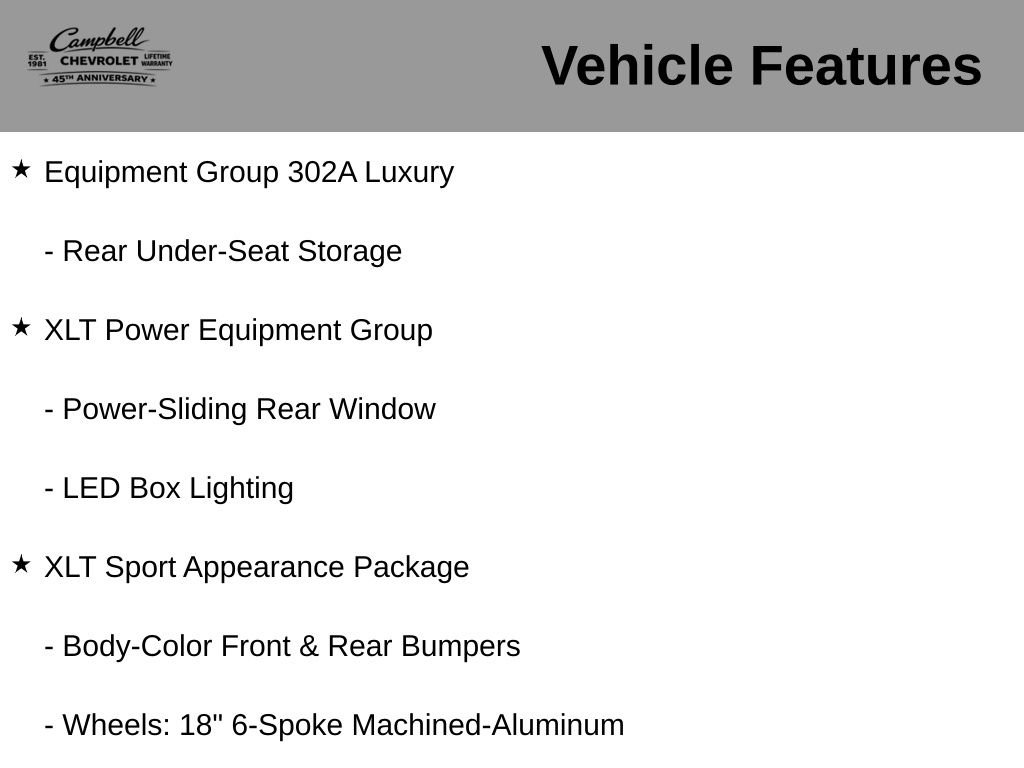 Used 2018 Ford F150 XLT w/ Equipment Group 302A Luxury AWD/4WD image 9