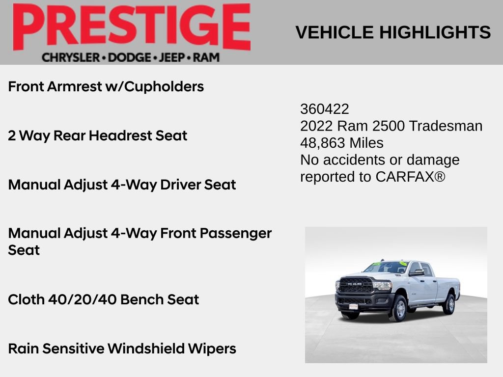Used 2022 RAM 2500 Tradesman w/ Safety Group AWD/4WD image 8