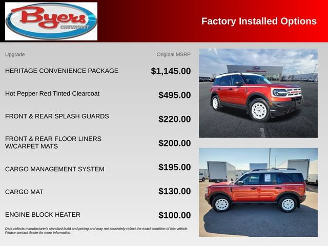 Used 2023 Ford Bronco Sport Heritage w/ Heritage Convenience Package AWD/4WD image 10