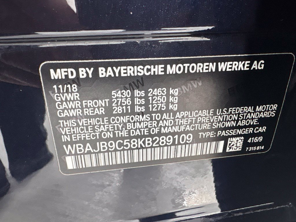 Used 2019 BMW M550i xDrive w/ Premium Package 2 AWD/4WD image 10