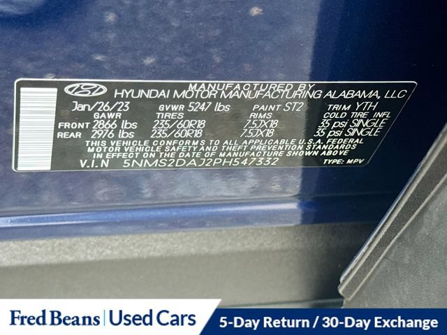 Certified 2023 Hyundai Santa Fe SEL w/ Cargo Package AWD/4WD image 38