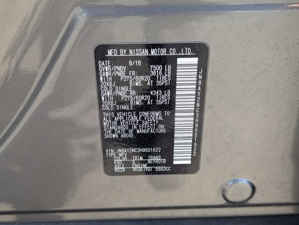 Used 2017 Nissan Armada Platinum AWD/4WD image 41