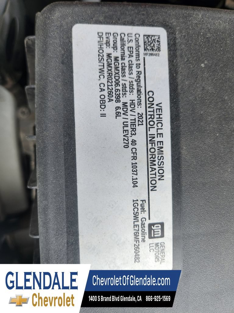 Used 2021 Chevrolet Silverado 2500 W/T w/ WT Fleet Convenience Package RWD image 9