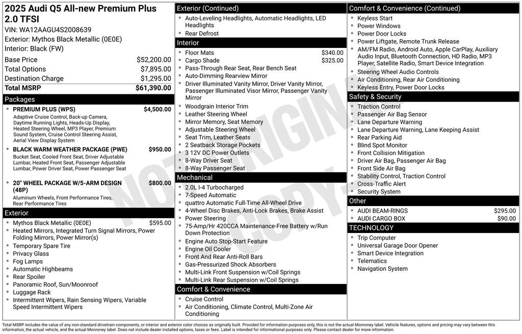 Certified 2025 Audi Q5 Premium Plus w/ Premium Plus image 3